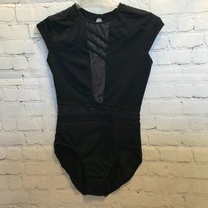 Balera Shadow Line Leotard, black leotard style MT11737